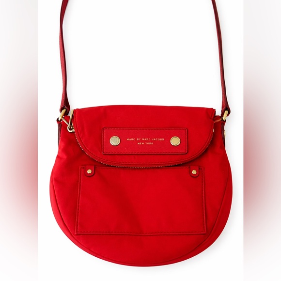 Marc By Marc Jacobs Handbags - Marc by Marc Jacobs Red Nylon Crossbody Bag